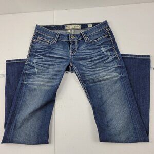 BKE Stella Jeans womens boot cut 27r 1548 blue denim 30x30